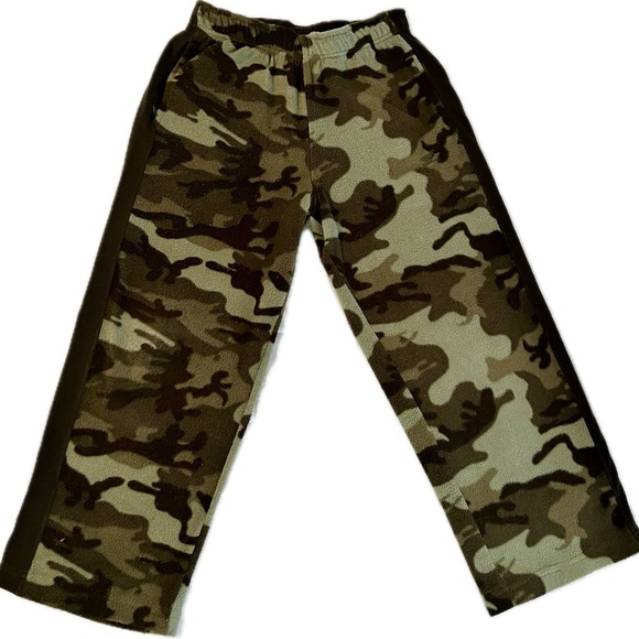 EUC STARTER Boys Camo Plush Fleece Pants - Size Medium - Picture 1 of 9